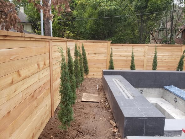 Cedar fence